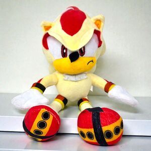 Sonic The Hedgehog Super Shadow Yellow Plush Hang Loop Stuffed Toy 14"
